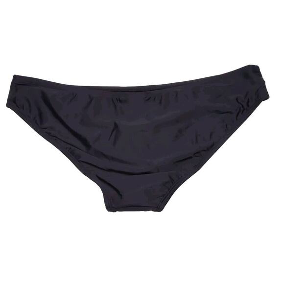 Palisades Beach Club Bikini Bottom Womens XL Solid Basic Black NEW NWT - Picture 2 of 9